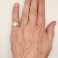 Златни мъжки пръстени-14К, снимка 14 - Пръстени - 38764140