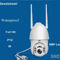 Безжична 5MP Lens външна въртяща WIFI Full HD IP camera камера, снимка 1 - IP камери - 34378021