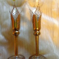  Ритуални чаши за сватбено тържество, снимка 6 - Декорация за дома - 39090276