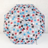 2225 Автоматичен сгъваем чадър за дъжд Квадрати, снимка 2 - Други - 33161169