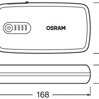 Външна батерия – джъмп стартер OSRAM BATTERYstart 300 за стартиране на двигателя 13000mAh 12V, снимка 5 - Аксесоари и консумативи - 39916251