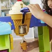 Play Doh - Голям Камион за сладолед с пластелин, снимка 8 - Пластелини, моделини и пясъци - 43263079