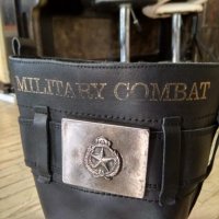 Кожени ботуши-рокерски Military combat, снимка 10 - Мъжки ботуши - 43351689