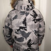 Canada Goose мъжко яке парка/ шуба 3XL, сив камуфлаж, пух, снимка 7 - Якета - 38347580