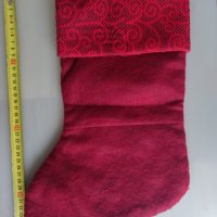 Голям коледен чорап, снимка 2 - Декорация за дома - 39358033