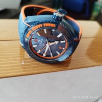 OMEGA SEAMASTER PLANET OCEAN 600M 45.5 MM, BLUE CERAMIC, снимка 2 - Мъжки - 43518151