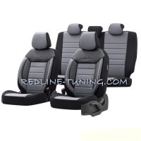 Тапицерия за седалки Comfortline CMF206 Черно/Сиво, снимка 4 - Аксесоари и консумативи - 43830987