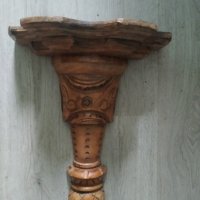 дървена конзола за стена, снимка 1 - Други ценни предмети - 38742158