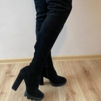 Велурени чизми размер 41, снимка 7 - Дамски ботуши - 40372928
