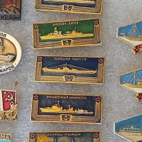 Колекция съветски корабни значки , снимка 6 - Колекции - 40286579
