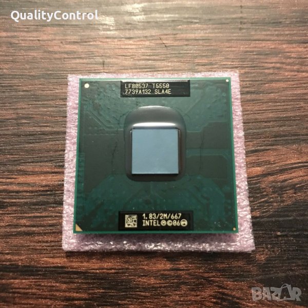 Процесор за лаптоп - Intel Core 2 Duo T5550 (2M Cache, 1.83 GHz, 667 MHz FSB) - перфектен, снимка 1