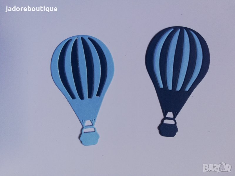 Елемент от хартия балон 2 бр скрапбук декорация , снимка 1