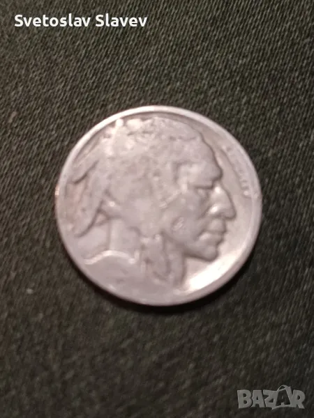 5 цента индианци и бизони Америка., снимка 1