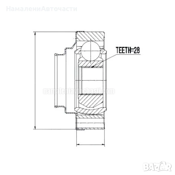 Предно вътрешно каре 701498103A NPWVW004 Vw Transporter T4, снимка 1