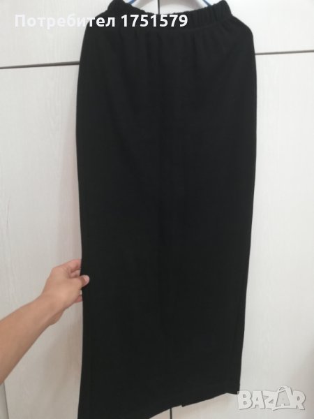 Нова дълга рипсена пола стегната материя, снимка 1