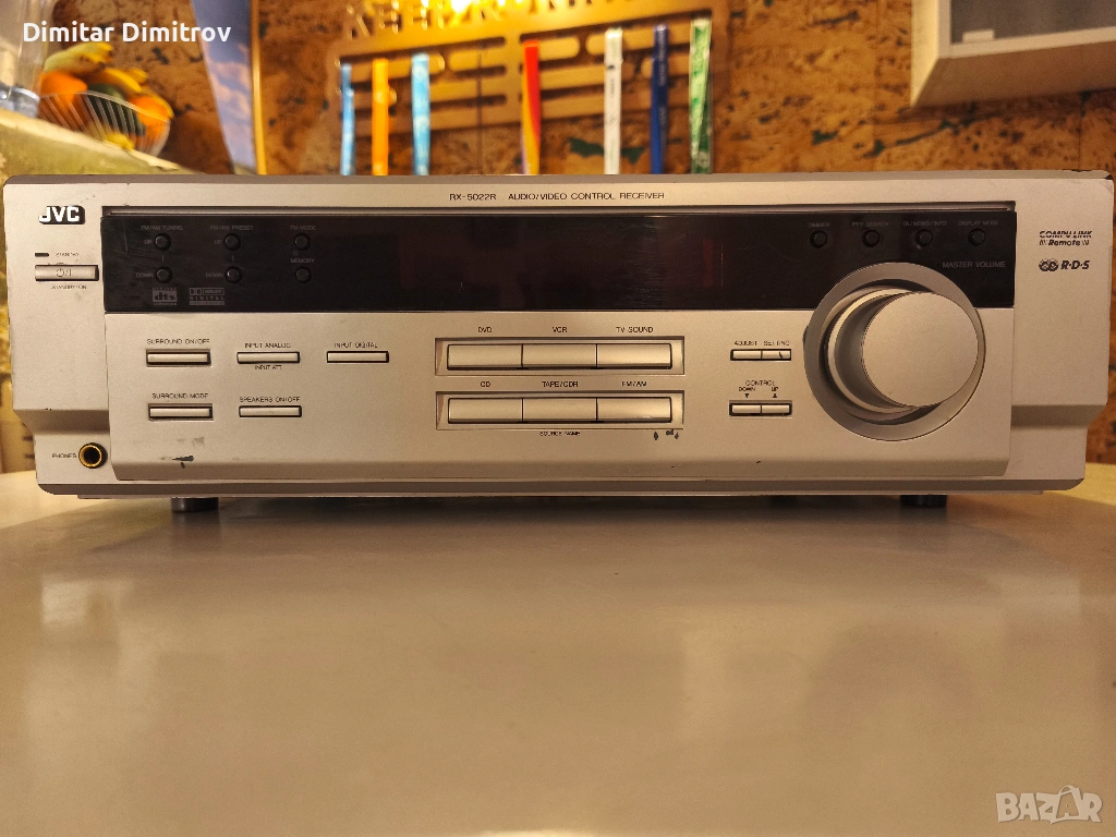 Ресивър JVC RX-5022RSL с Оптичен вход (DAC) – Перфектен, снимка 1