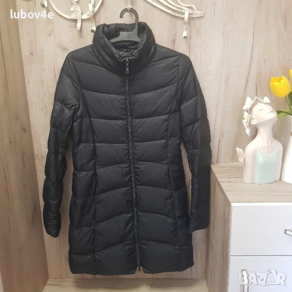 Benetton олекотено яке с гъши пух, в черен цвят, като ново. , снимка 1