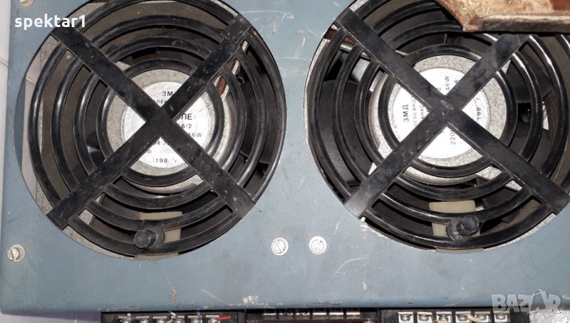 касета с 2 броя български вентилатори на 220 в дебит около 500 куб.м. час стария материал, снимка 1