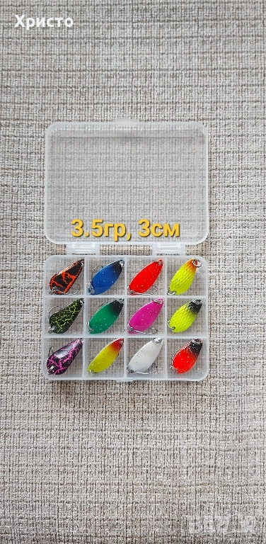 Нови 12бр клатушки блесни примамки воблер за спининг риболов , снимка 1