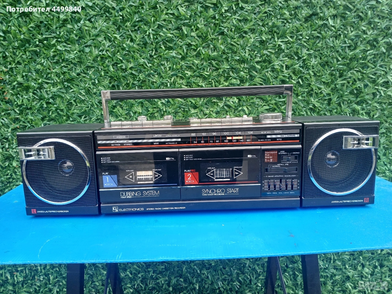 Продавам Касетофон може да се каже като Нов ( ELECTRONICS 04-4028G) , снимка 1