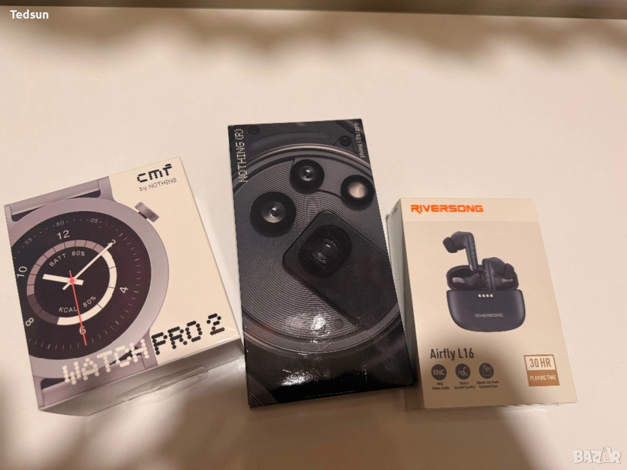 Nothing phone 3[a]PRO в комплект с Часовник и слушалки, снимка 1