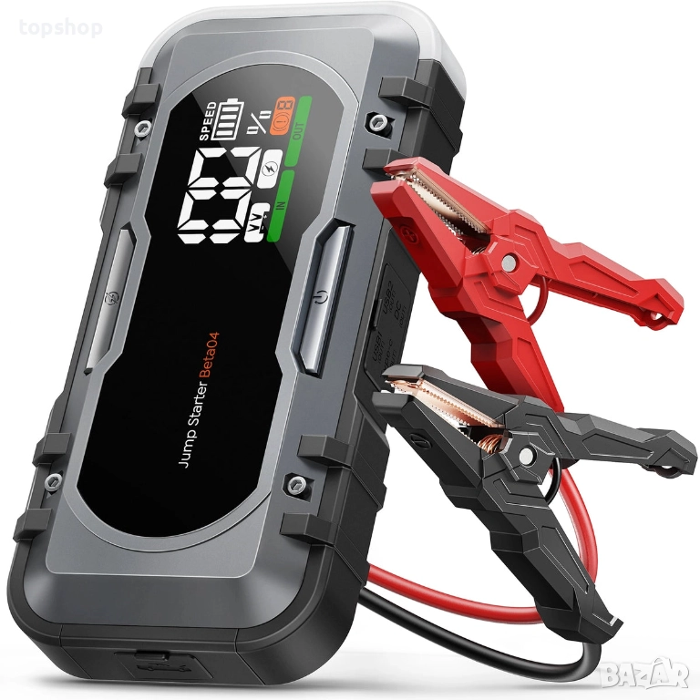 Чисто нов Buture beta04 Jump Starter джъмп стартер 6000A на 27000 mah капацитет, бустер, стартер , снимка 1