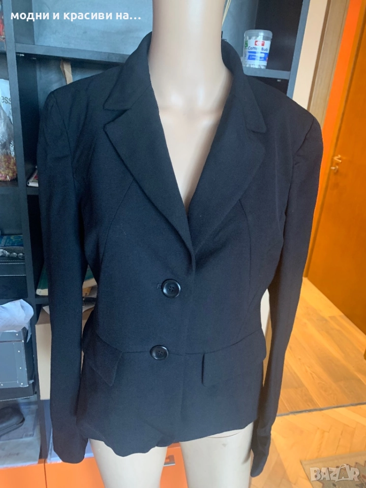 Черно сако Max Mara ( фина вълна),размер 42 IT, снимка 1