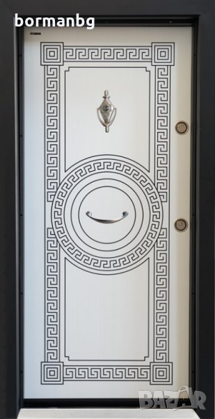 Борман Блиндирани Врати - SL-100- Бяла перла, снимка 1