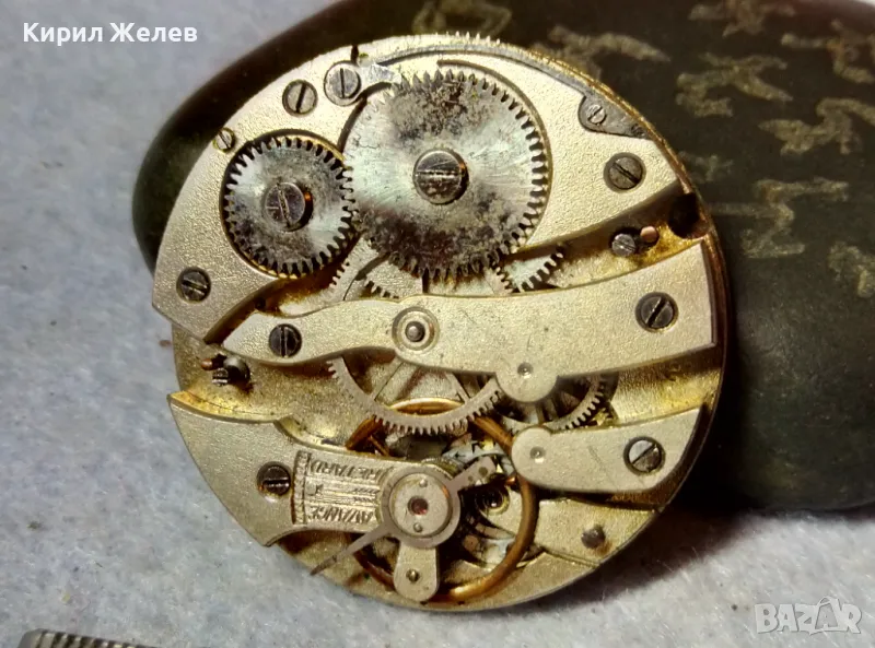 МЕХАНИЗЪМ от СТАР КОЛЕКЦИОНЕРСКИ ШВЕЙЦАРСКИ ДЖОБЕН ЧАСОВНИК с ПОРЦЕЛАНОВ РИМСКИ ЦИФЕРБЛАТ 49690, снимка 1