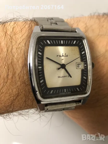 Рядък часовник Ruhla guartz, снимка 1
