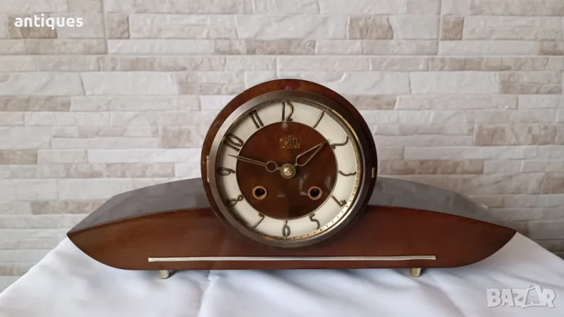 Стар каминен часовник - SONNEBERG - Germany - Антика - 1960", снимка 1