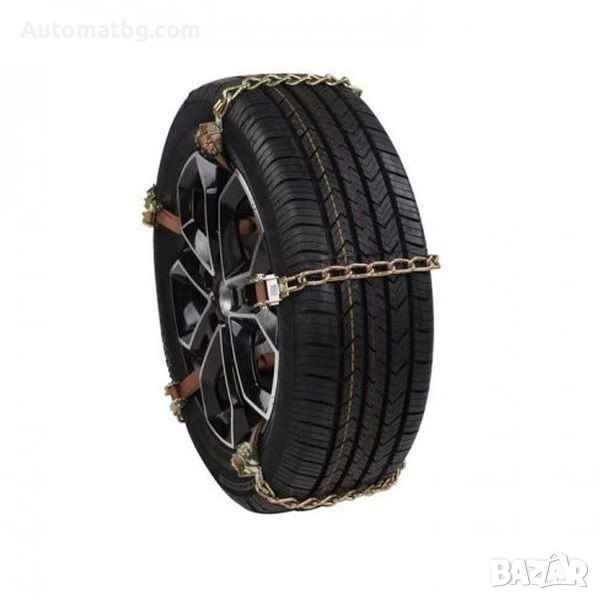 Комплект вериги за сняг Automat, Метални с текстилни колани, 10бр, снимка 1