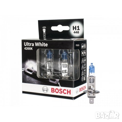 BOSCH H1 Ultra White 12V халогенни крушки, снимка 1