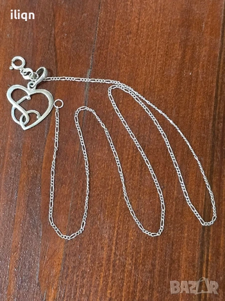 Сребърен синджир с висулка. 44см. Цена 22,99лв. За Севлиево безплатна доставка., снимка 1