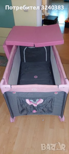 Детско бебешко легло- кошарка, сгъваемо за пътуване и постоянно използване, снимка 1