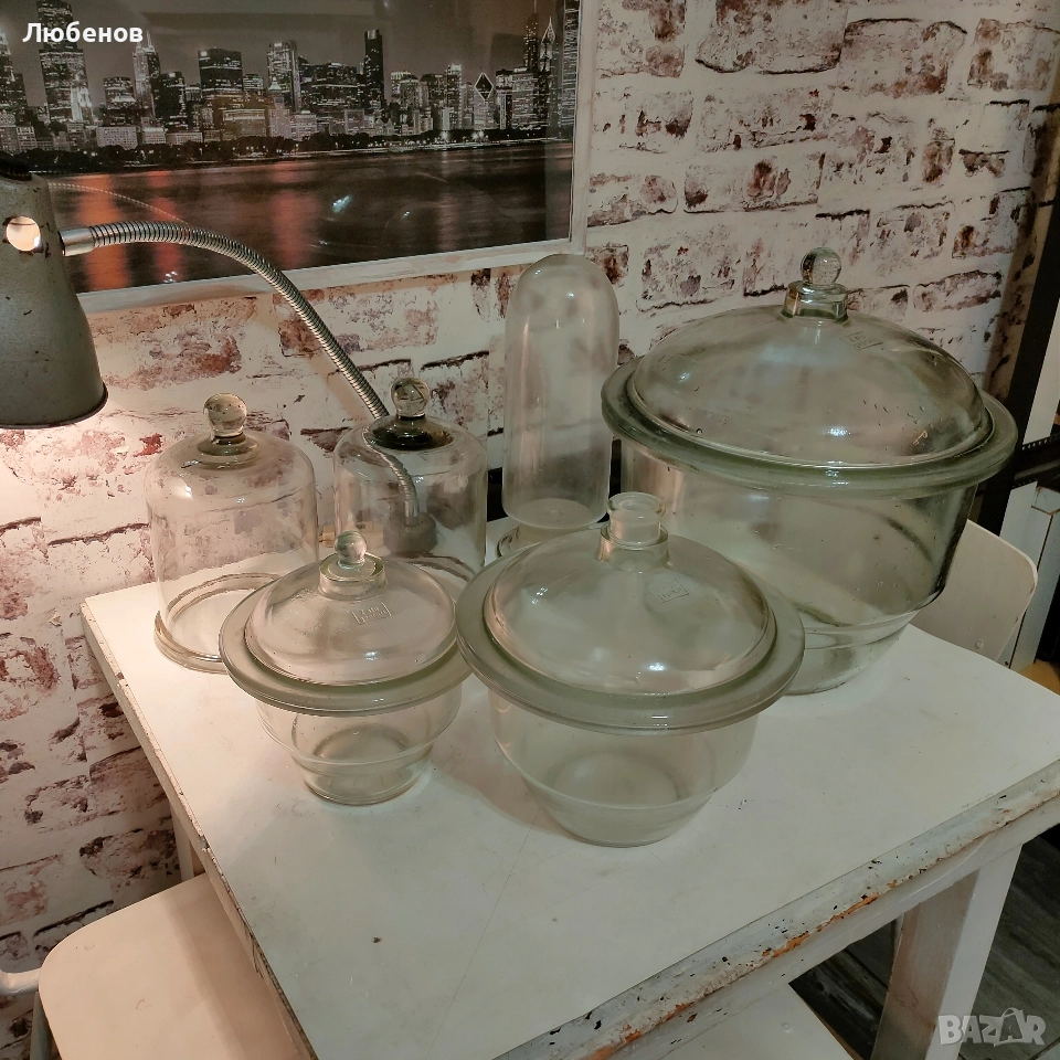 Ексикатори и камбани , колби 4 и 6 литра, снимка 1