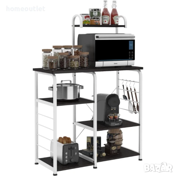 Метална кухненска етажерка 172-BK, снимка 1