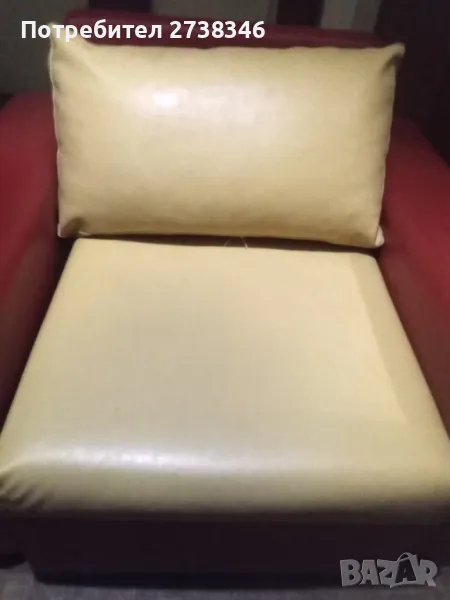 Кожен Фотьойл легло , снимка 1