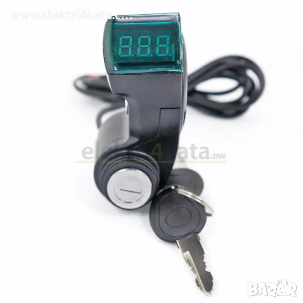 Контактен ключ за тротинетка 12V-84V с индикатор и ключ, снимка 1