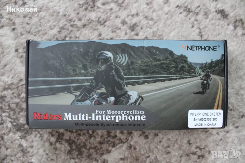 Блутут интерком Vnetphone V6/Bluetooth Intercom, снимка 1
