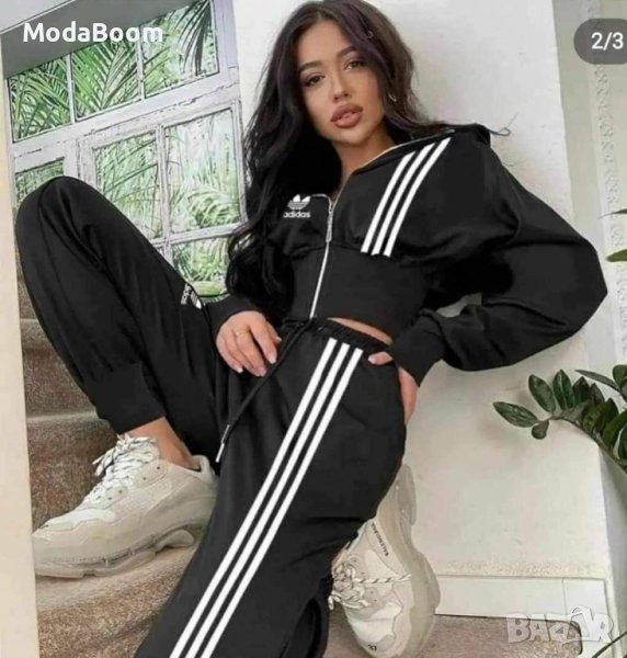 💥🖤Adidas стилен черен дамски екип🖤💥, снимка 1