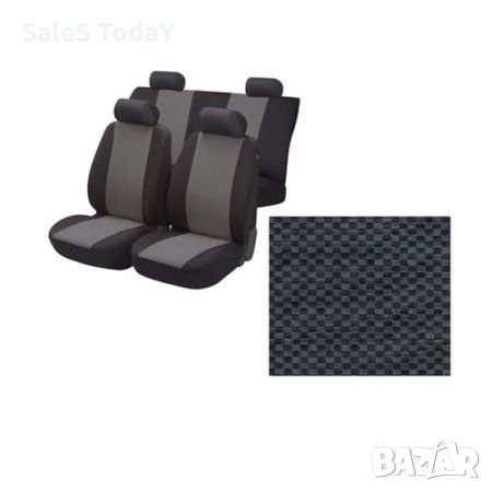Комплект калъфи за седалки за кола ЕКО Тапицерия за кола за предни и задни седалки 6 части ун, снимка 1
