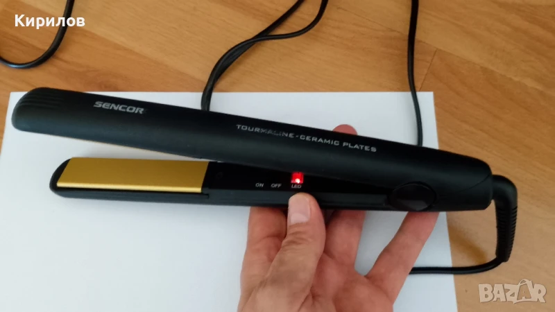Преса за изправяне на коса SENCOR с керамични плочи, снимка 1