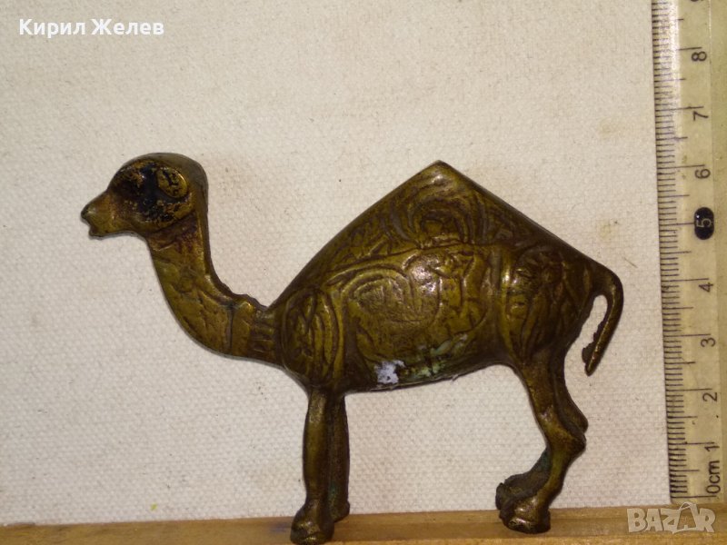 СТАРИННА МАЙСТОРСКА РЪЧНА ИЗРАБОТКА БРОНЗОВА КАМИЛА Декоративна КОЛЕКЦИОНЕРСКА СТАТУЕТКА 41391, снимка 1