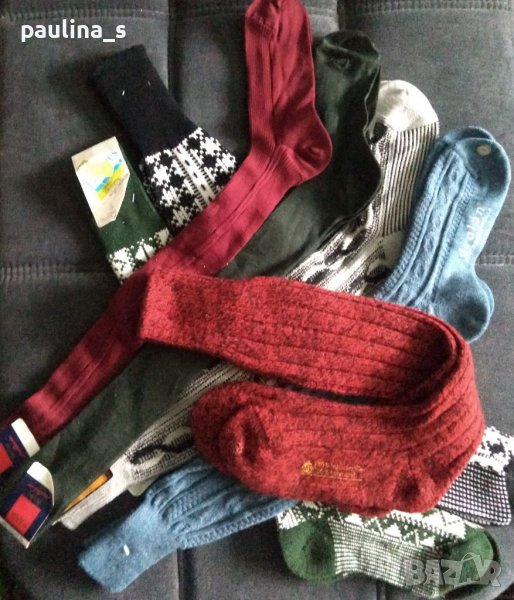 Вълнени тиролски чорапи тип калцуни над коляното от Германия , снимка 1