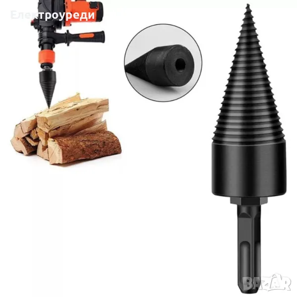 Конус за цепене на дърва WerkBull за бормашина, снимка 1