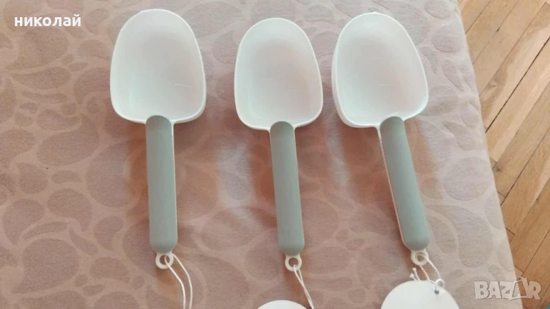 Продавам малки лопатки за загребване на брашно, боб, леща и други, снимка 1