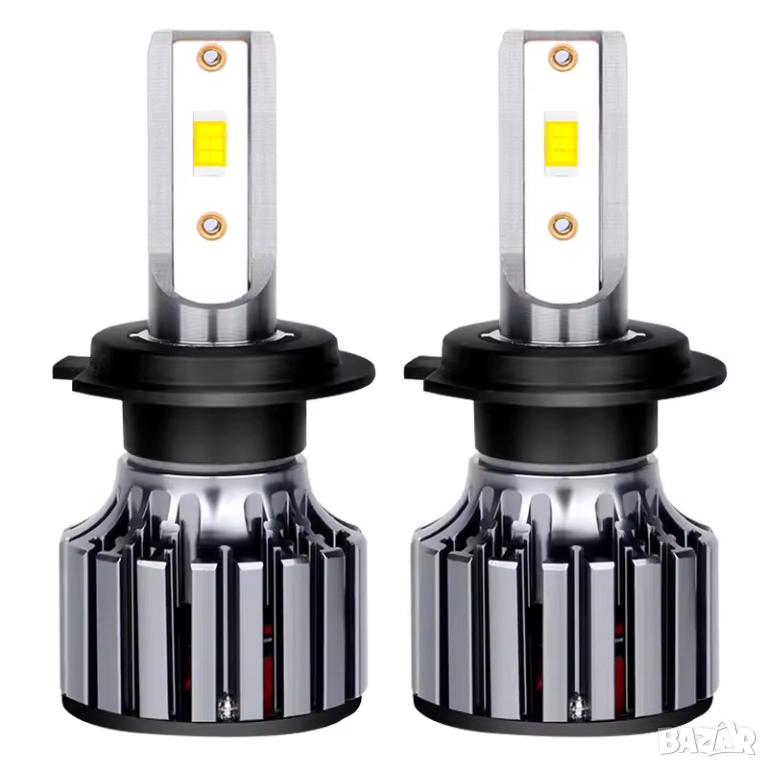 2 броя H7 LED крушки за автомобил, снимка 1