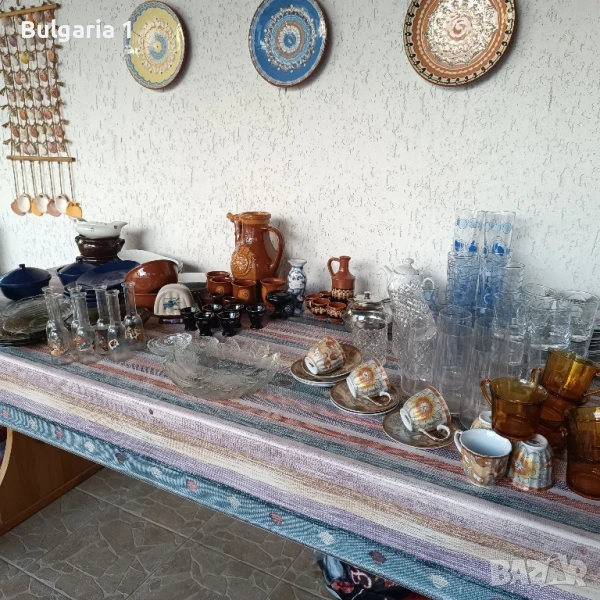 Сервизи чаши чинии керамика кристал юзчета, снимка 1