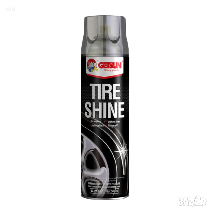 Спрей за гуми Getsun, полиране, 500мл., снимка 1
